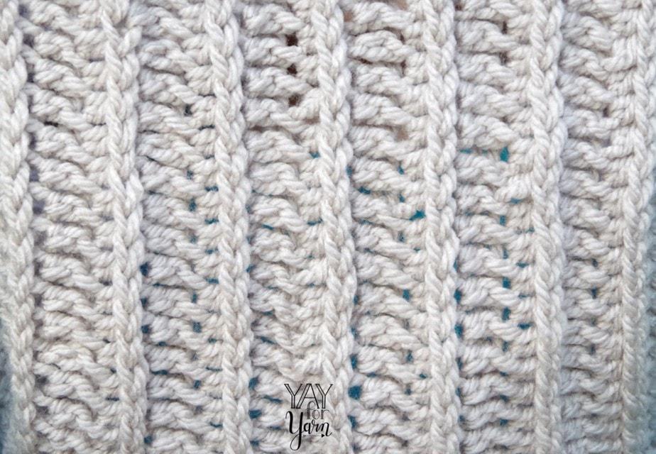 This simple variation on the half-double crochet creates a fabric that looks like knitted ribbing! + FREE Video Tutorial