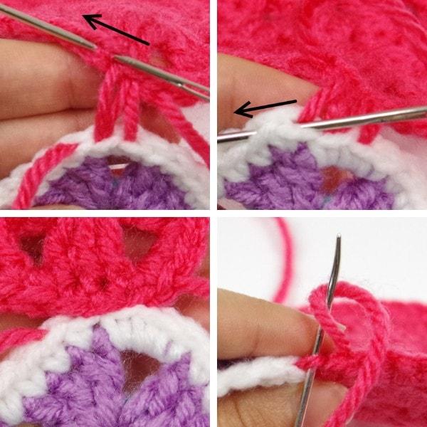 Invisible Seam technique for crochet
