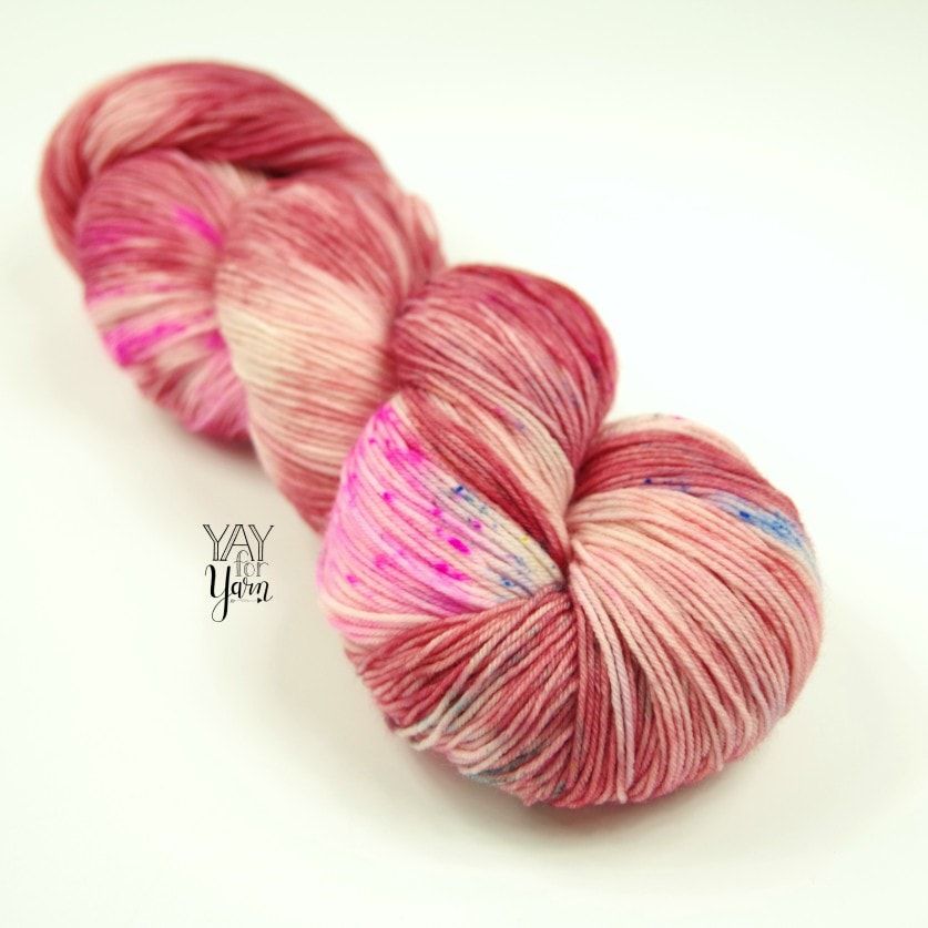 hand dyed speckled yarn
