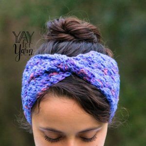 Easy Crochet Earwarmer Headband pattern for kids, babies, and women