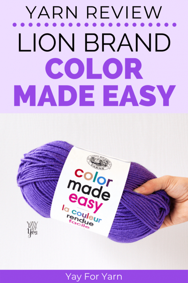Looking for a high-quality, #5 bulky acrylic yarn?  Lion Brand Color Made Easy is a great choice!  Watch my review video for my opinion of this yarn, including a comparison to a similar, more budget-friendly substitute. #yarnreview #knittingyarn #crochetyarn #yarn #chunkyyarn