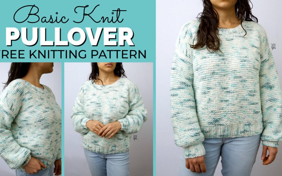 Basic Knit Pullover – Free Sweater Knitting Pattern